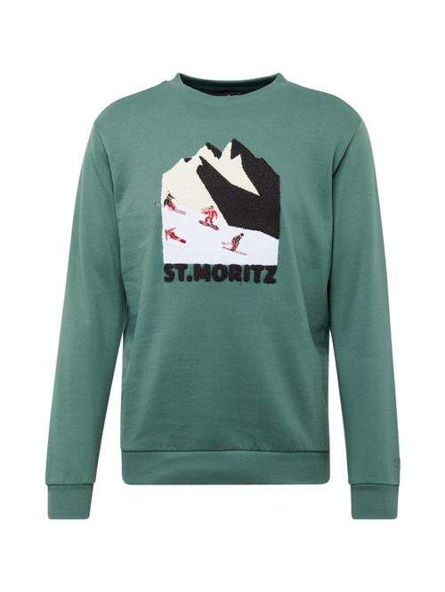 WESTMARK LONDON Sweatshirt  grøn / rød / sort / hvid