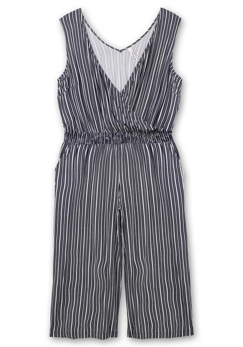 SHEEGO Jumpsuit  marin / røgblå / hvid