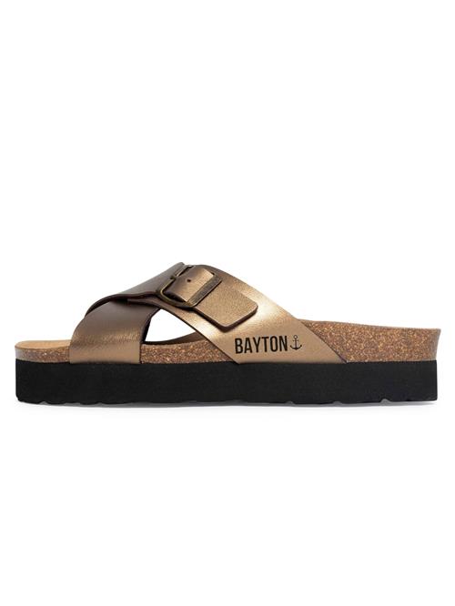 Bayton Pantoletter 'Ajax'  brun / guld / sort