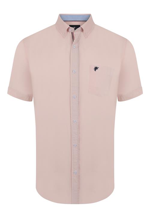 DENIM CULTURE Skjorte 'Arlen'  lys pink / sort