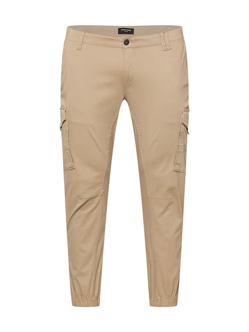 Jack & Jones Plus Cargobukser 'Paul'  lysebeige