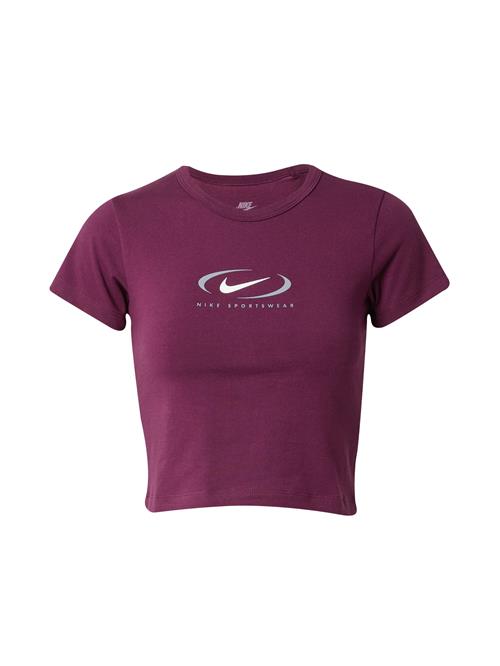 Nike Sportswear Shirts 'Swoosh'  lysegrå / bordeaux / hvid