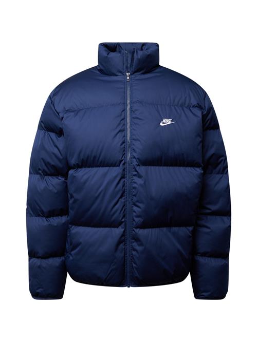 Nike Sportswear Vinterjakke 'Club'  navy / hvid