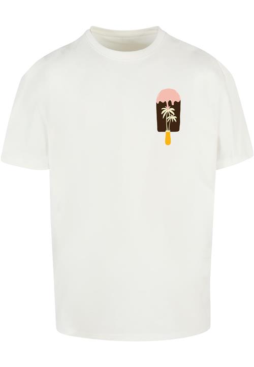 Merchcode Bluser & t-shirts 'Summer - Icecream'  blandingsfarvet / hvid