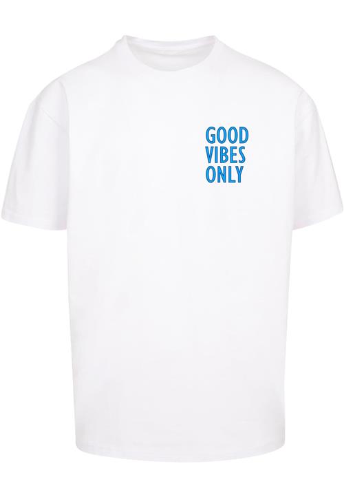 Merchcode Bluser & t-shirts 'Good Vibes Only'  blå / hvid