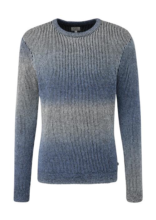 QS Pullover  blå / grå / sort / hvid