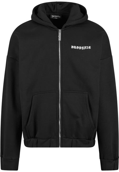 Dropsize Sweatjakke  sort / hvid