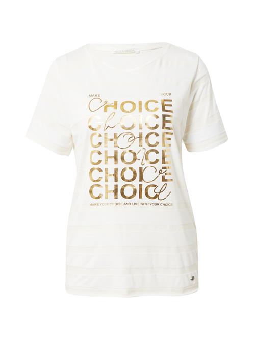 Se Key Largo Shirts 'CHOICE'  ecru / guld ved About You