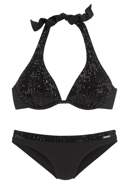 Se BRUNO BANANI Bikini  sort / sølv ved About You