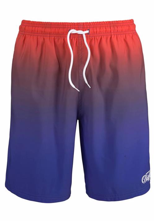 BUFFALO Badeshorts  blå / rød