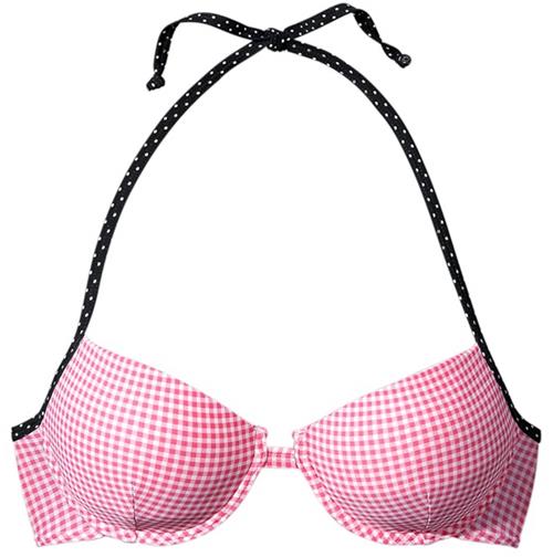 BUFFALO Bikinioverdel  lys pink / sort / hvid