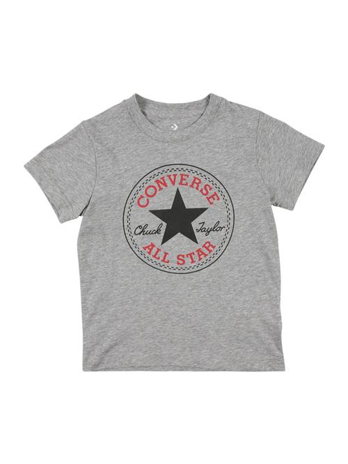 Se CONVERSE Shirts 'CHUCK PATCH'  grafit / grå-meleret / rød ved About You