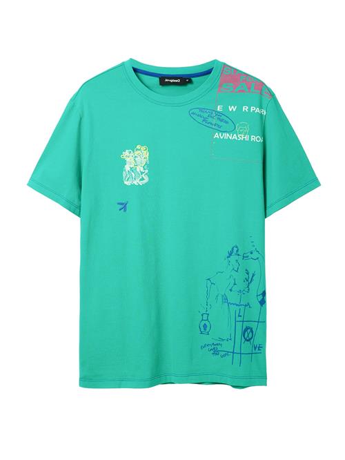 Desigual Bluser & t-shirts 'Francis'  blå / jade / hindbær / hvid