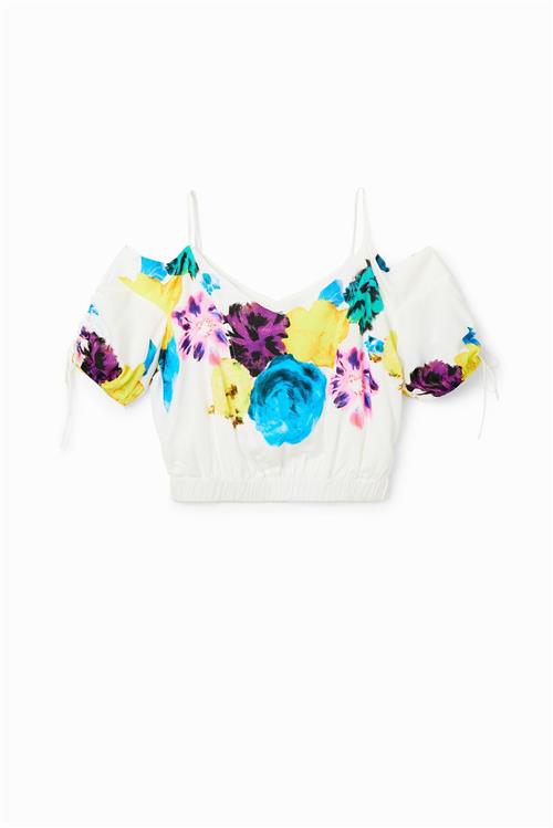 Desigual Bluse  azur / gul / lilla / hvid