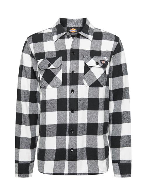 DICKIES Skjorte 'Sacramento'  sort / hvid