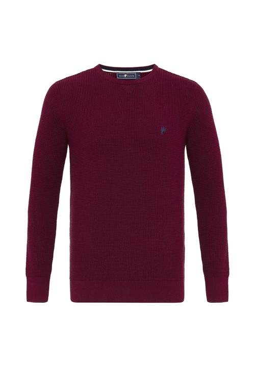 DENIM CULTURE Pullover 'ALJAMAIN'  bordeaux