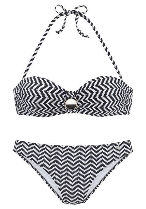 JETTE Bikini  sort / hvid