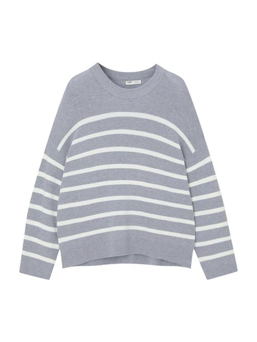 Se Pull&Bear Pullover  grå-meleret / hvid ved About You