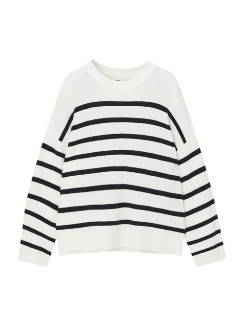 Pull&Bear Pullover  sort / hvid