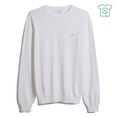 FARAH Pullover  gylden gul / hvid