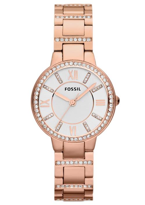 FOSSIL Analogt ur 'Virginia'  rosa guld