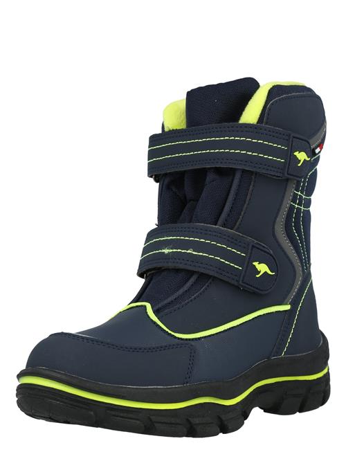 KangaROOS Snowboots 'Leno'  navy / lime