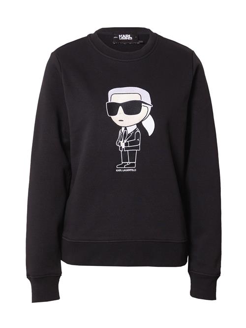 Karl Lagerfeld Sweatshirt 'Ikonik 2.0'  beige / sort / hvid