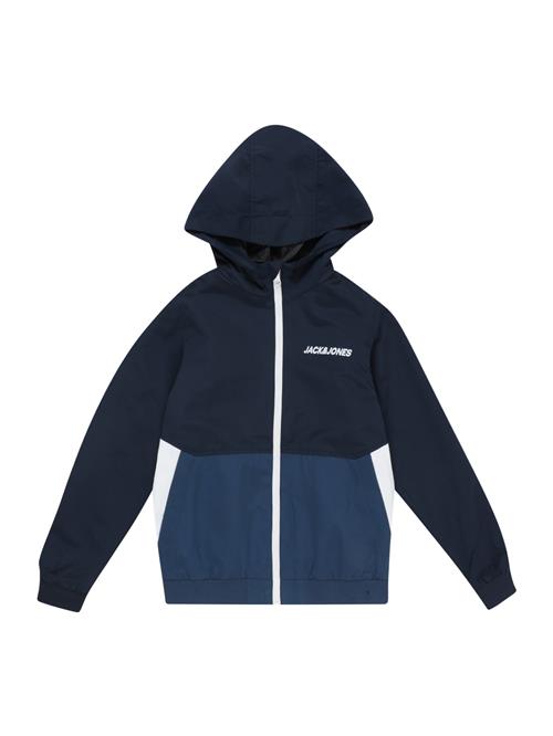 Jack & Jones Junior Overgangsjakke 'Rush'  navy / petroleum / hvid