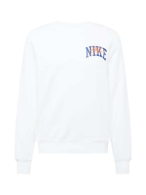 Se Nike Sportswear Sweatshirt 'CLUB BB ARCH GX'  blå / orange / hvid ved About You