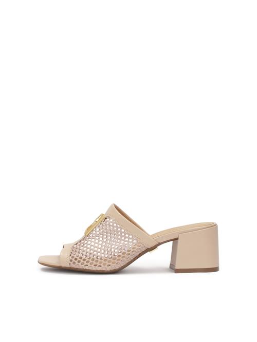 Kazar Pantoletter  beige / guld