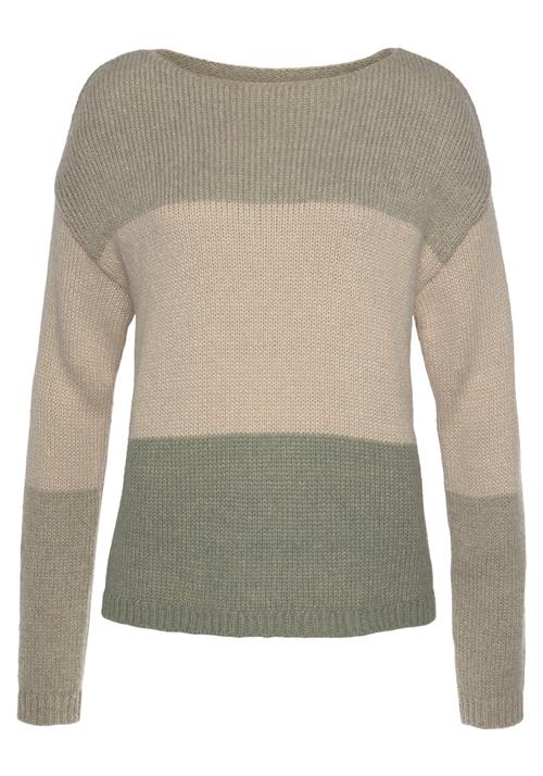 Se LASCANA Pullover  beige / khaki / oliven ved About You