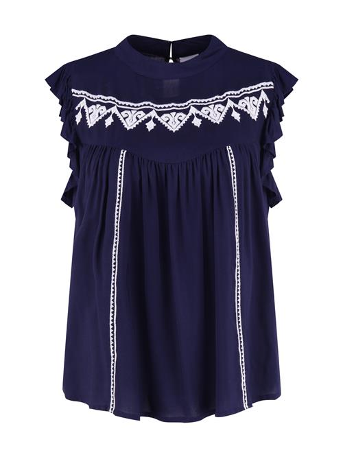 LASCANA Bluse  navy / hvid