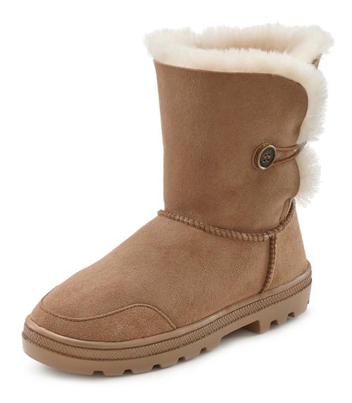 Se LASCANA Snowboots  beige / camel ved About You