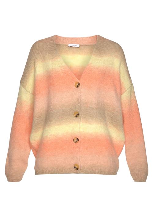 Se LASCANA Cardigan  beige / gul / orange ved About You