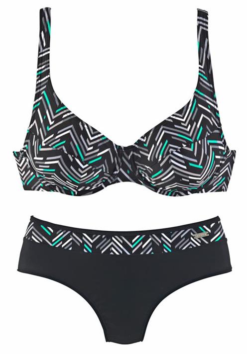 LASCANA Bikini  sort / hvid