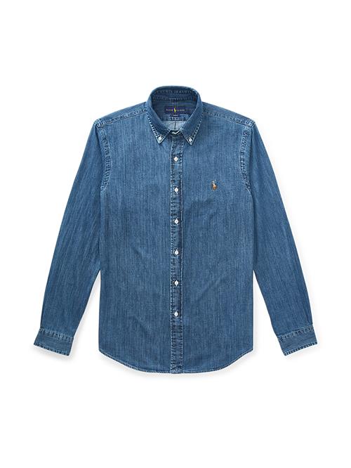 Polo Ralph Lauren Skjorte  blue denim / cognac / hvid