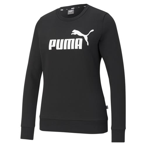 Se PUMA Sweatshirt 'Essential'  sort / hvid ved About You