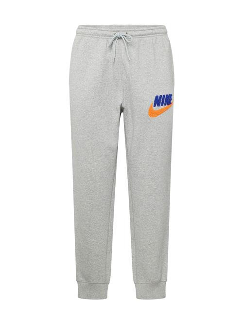 Nike Sportswear Bukser 'CLUB BB'  ultramarinblå / grå-meleret / orange