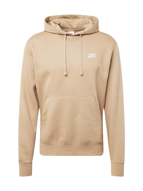 Se Nike Sportswear Sweatshirt 'Club Fleece'  khaki / hvid ved About You