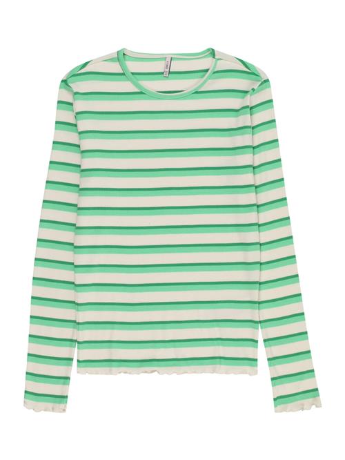 KIDS ONLY Bluser & t-shirts 'KOGEvig'  grøn / jade / hvid