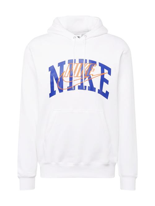 Se Nike Sportswear Sweatshirt 'CLUB'  blå / orange / hvid ved About You