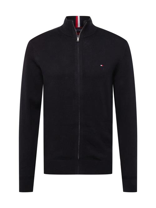 Se TOMMY HILFIGER Cardigan  rød / sort / hvid ved About You