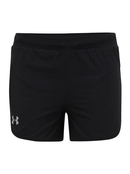 UNDER ARMOUR Sportsbukser 'Fly By 2.0'  sølvgrå / sort