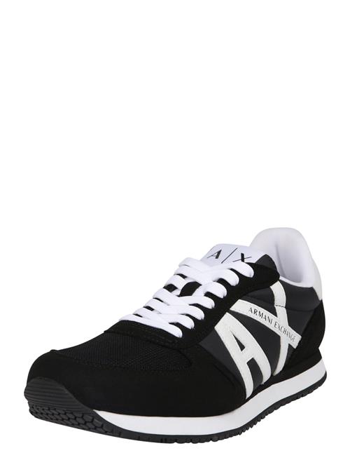 ARMANI EXCHANGE Sneaker low  sort / hvid