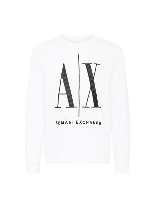 Se ARMANI EXCHANGE Sweatshirt  sort / hvid ved About You