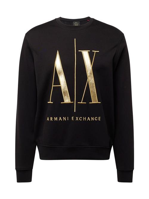 Se ARMANI EXCHANGE Sweatshirt  guld / sort ved About You