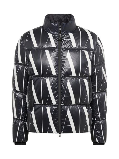 ARMANI EXCHANGE Overgangsjakke 'Tessuto'  sort / hvid