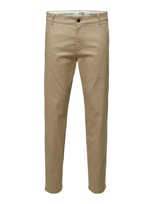 SELECTED HOMME Lærredsbukser 'Buckley'  mørkebeige