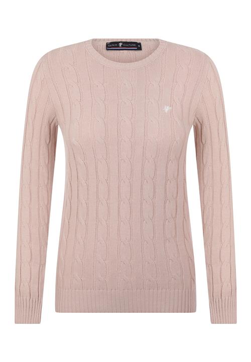 Se DENIM CULTURE Pullover 'ELISA'  nude / ecru ved About You