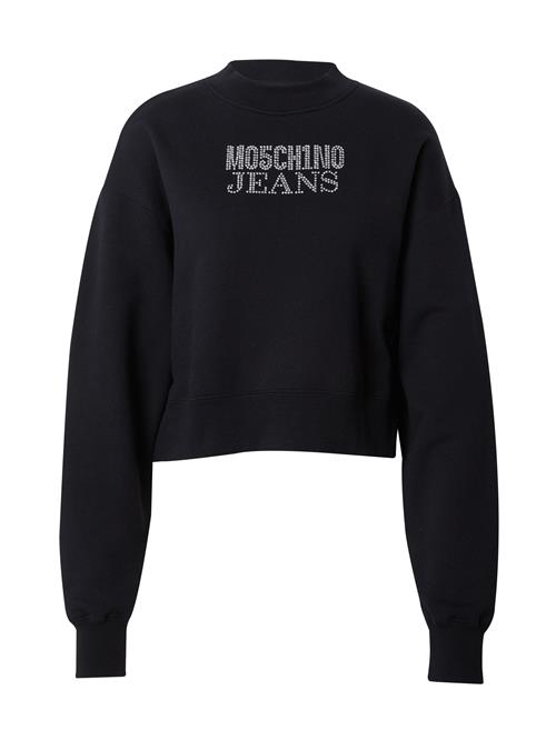 Se Moschino Jeans Sweatshirt  sort / sølv ved About You